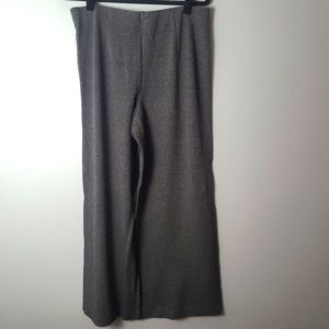 J.Jill Black/Gray Pull On Houndstooth Straight Leg Ponte Dress Pant - Med Petite